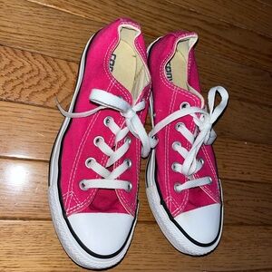 Converse Pink Low Top Canvas Sneakers